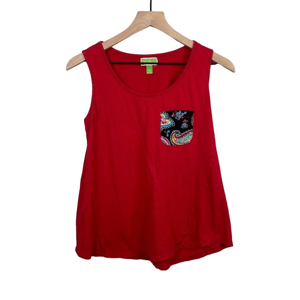 Vera Bradley Parisian Paisley Pocket Tank Top